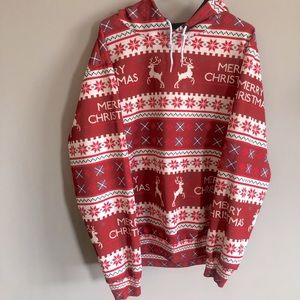 Red Christmas Hoodie size L